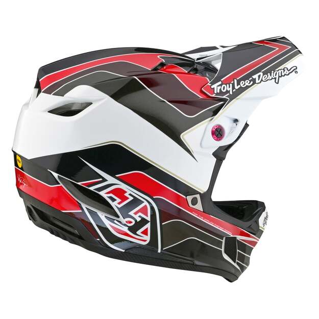 TLD HELMET D4 POLYACRYLITE BLOCK CHARCOAL / RED (17458201)