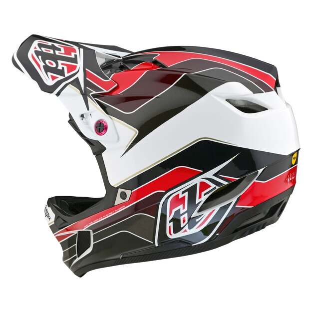 TLD HELMET D4 POLYACRYLITE BLOCK CHARCOAL / RED (17458201)
