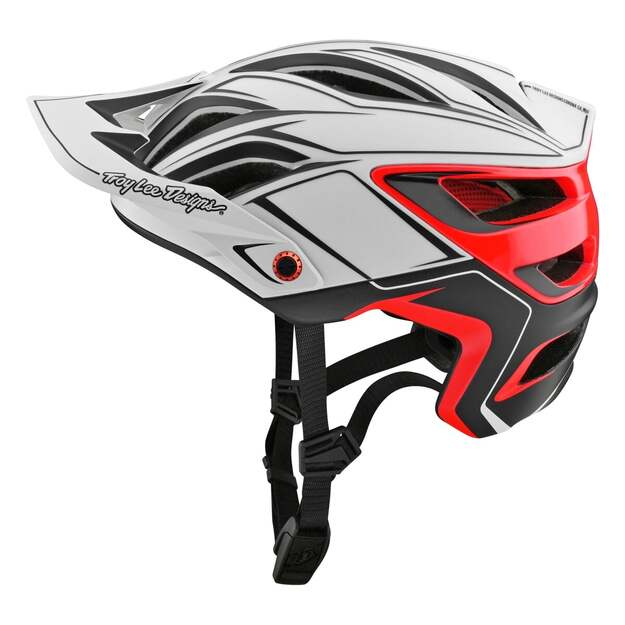 TLD HELMET A3 PIN WHITE / RED (15019701)