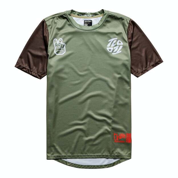 TLD YOUTH SS JERSEY FLOWLINE FLIPPED OLIVE (36447901)
