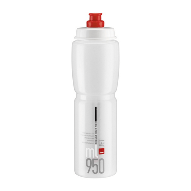 Gertuvė Elite Bottle Jet Clear Red logo 950ml