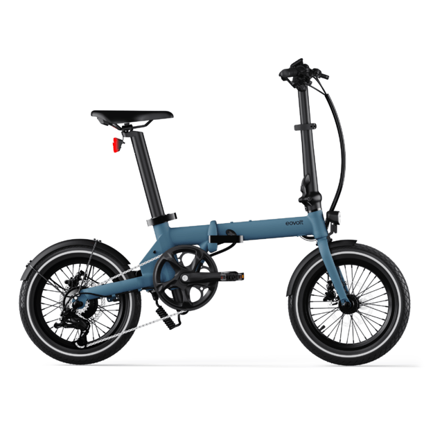 Sulankstomas elektrinis dviratis Eovolt Morning 16" V1 (mėlynos spalvos)