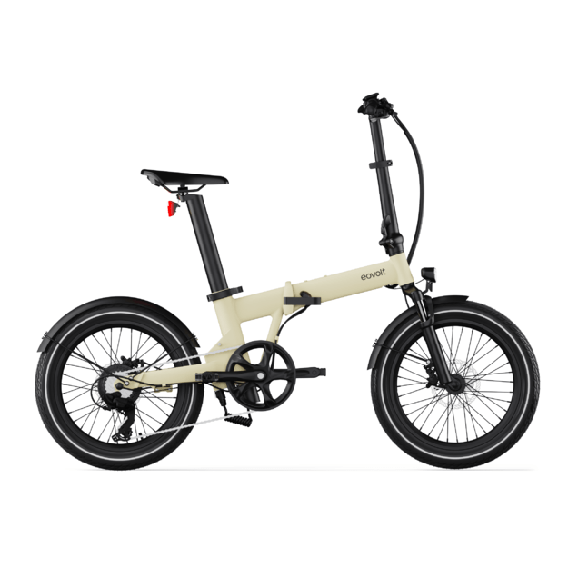 Sulankstomas elektrinis dviratis Eovolt Afternoon  20" V1 (smėlio spalvos)