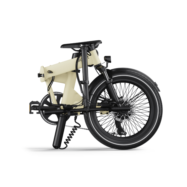 Sulankstomas elektrinis dviratis Eovolt Afternoon  20" V1 (smėlio spalvos)