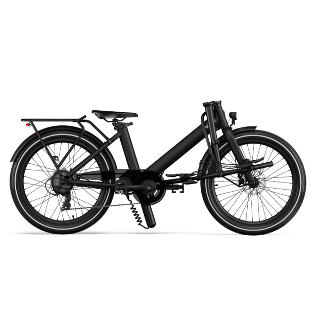 Sulankstomas elektrinis dviratis Eovolt Evening  24" V1 (juodos spalvos)