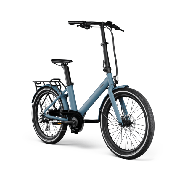 Sulankstomas elektrinis dviratis Eovolt Evening  24" V1 (mėlynos spalvos)