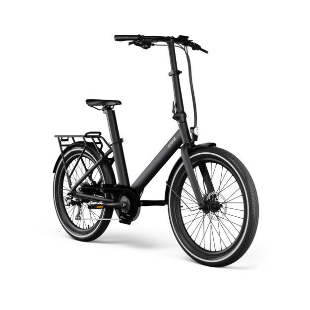Sulankstomas elektrinis dviratis Eovolt Evening  24" V1 (juodos spalvos)