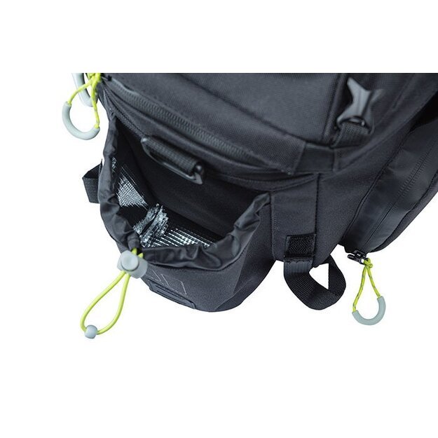 Dviračio krepšiai ant bagažinės BASIL MILES TRUNKBAG XL Pro, 9-36L, black lime MIK