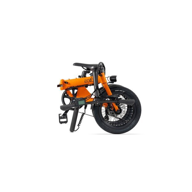 Sulankstomas elektrinis dviratis Eovolt City 4speed (oranžinės spalvos)