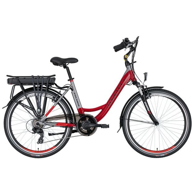Elektrinis dviratis Lovelec Polaris 18" Raudonas/Pilkas (13Ah)