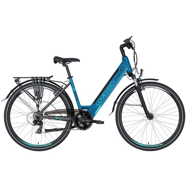 Elektrinis dviratis Lovelec Rana mėlyna/žydra 18'' (16 ah) 
