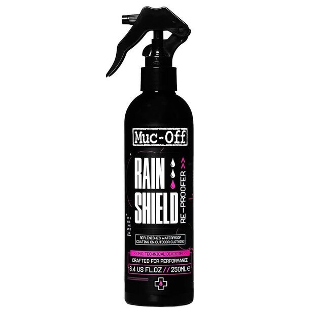 Muc-Off purškiama lietaus apsauga RAIN SHIELD RE-PROOFER 250ml