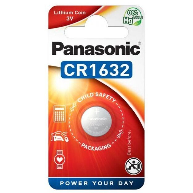 Panasonic baterija CR-1632 1vnt