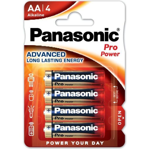 Panasonic baterija AA LR6-1,5V Pro power