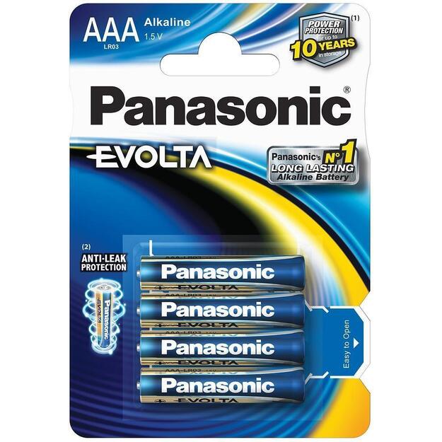 Panasonic baterija AAA LR3-1,5V Evolta