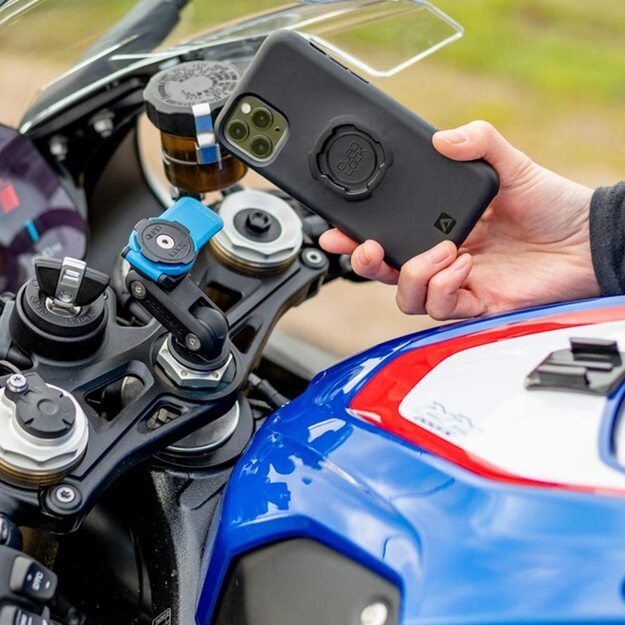 Telefono laikiklis ant motociklo šakės Quad Lock 