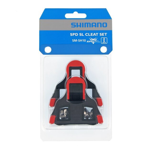 Pedalų plokštelės Shimano SSPD-SL SM-SH10 Road Red No Clearance