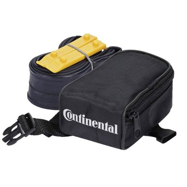 Rėmo krepšelis Continental Tube Bag su Tour 28" dviračio kamera  ir 2 padangų montavimo lopetėlėmis