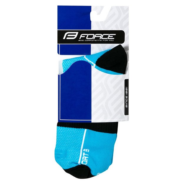 Kojinės trumpos FORCE Sport (mėlyna/juoda) 36-41 (S-M)