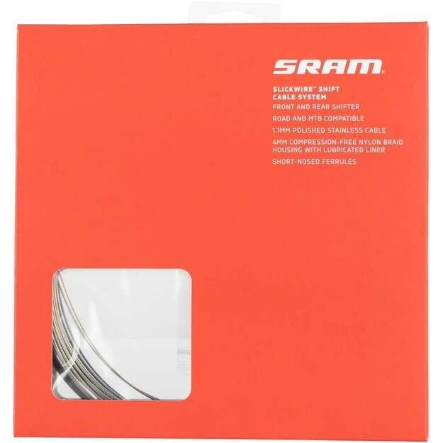 00.7118.007.001 - SRAM SLICKWIRE SHIFT CABLE KIT 4MM BLK V2