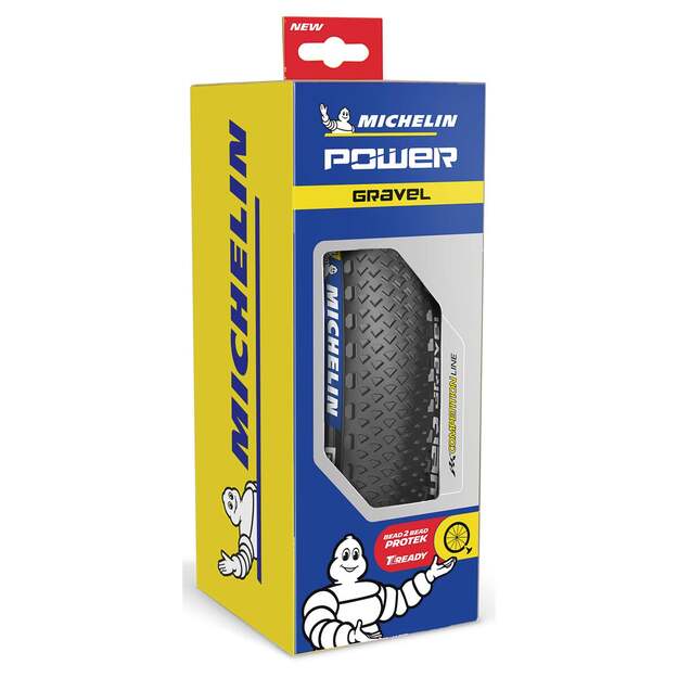 MICHELIN TIRE POWER GRAVEL BLACK 700X47C COMPETITION LINE KEVLAR TS TLR (289895)