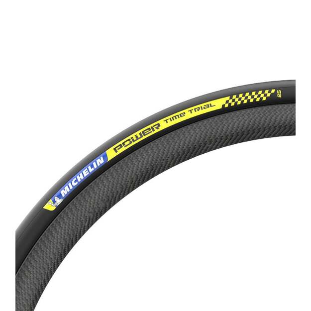 MICHELIN TIRE POWER TIME TRIAL BLACK 700X25C RACING LINE FOLDABLE TS (146938)