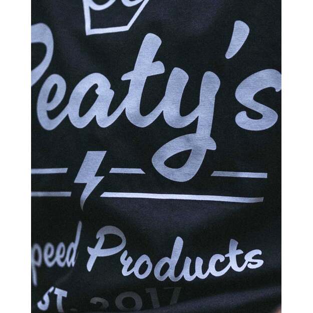 Marškinėliai PEATY S PUBWEAR SS T-SHIRT - SPEED PRODUCTS SCRIPT / BLACK (PPW-24-TEE-SPS-BLK)