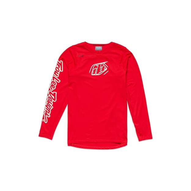Marškinėliai TLD LS JERSEY SKYLINE CHILL ICONIC FIERY RED (35393102)